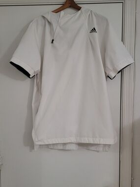 Adidas Men’s White Short-Sleeve Performance Shirt